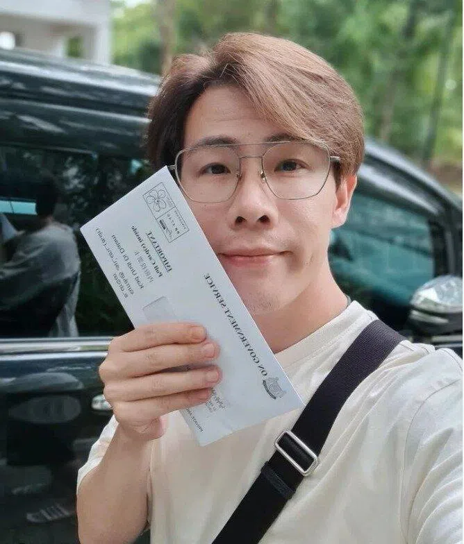 孙文海早上已完成投票。（取自孙文海IG）