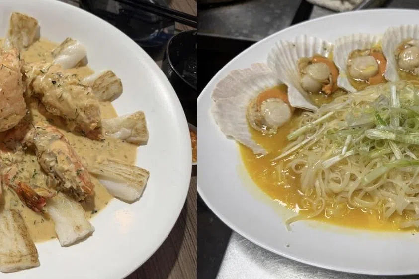 煮炒摊主要以贝类和虾等海鲜为主要食材。（受访者提供）