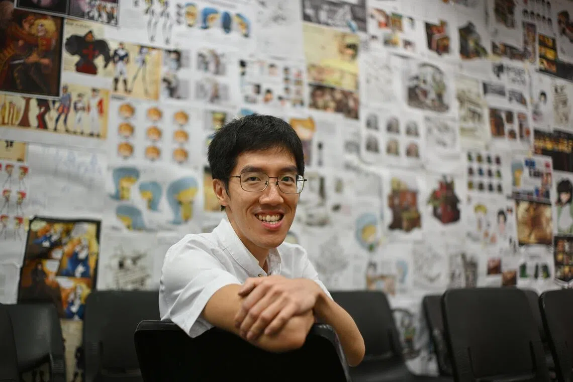 洪清盛对艺术感性，对行业理性，认为新加坡动画要向外寻求机遇。（唐家鸿摄）