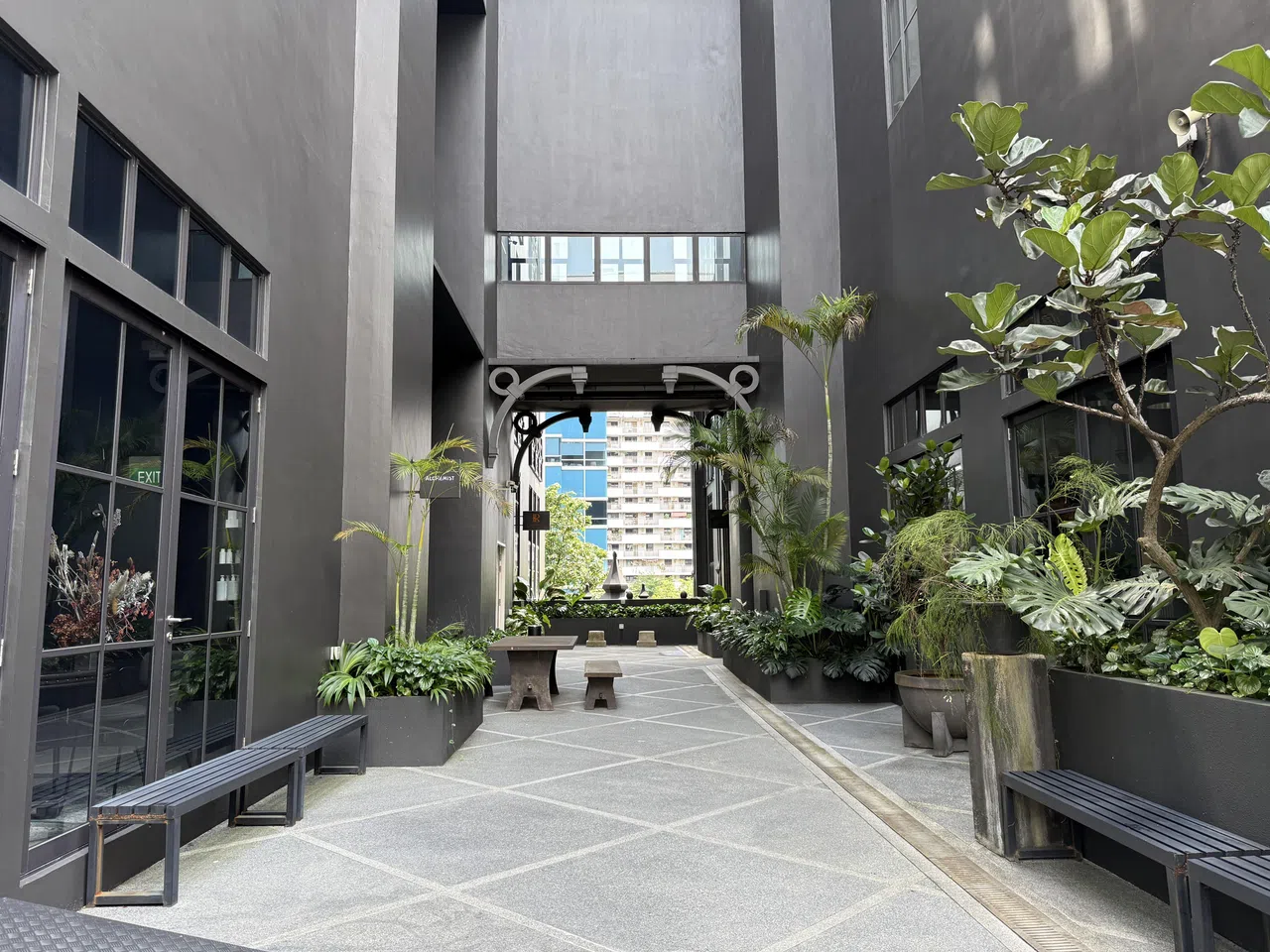 精品咖啡馆Alchemist，户外空间让人忍不住想慢慢品尝杯中咖啡。（陈映蓁摄）