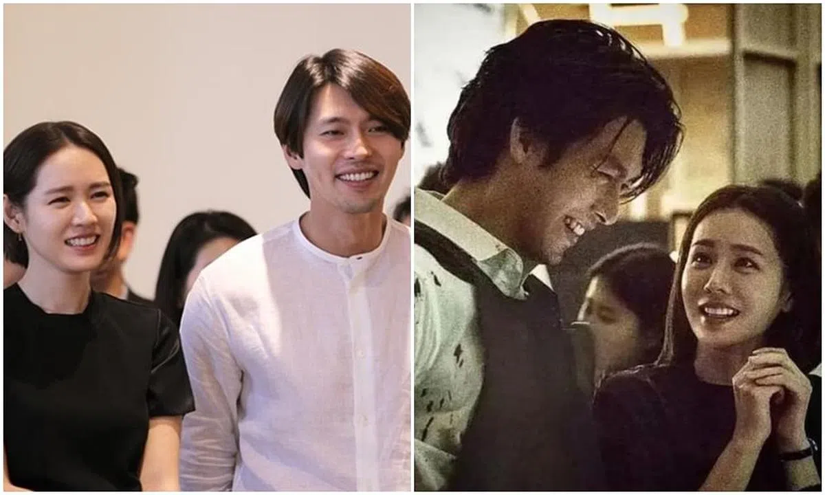 孙艺真和玄彬透过电影《极智对决》相识，左图为电影剧本围读现场；右图为电影拍摄现场。（图/互联网）