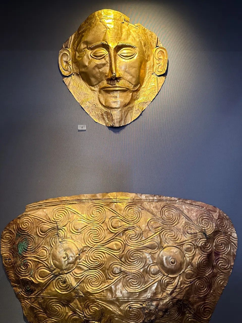 阿伽门农面具。（毕强摄）