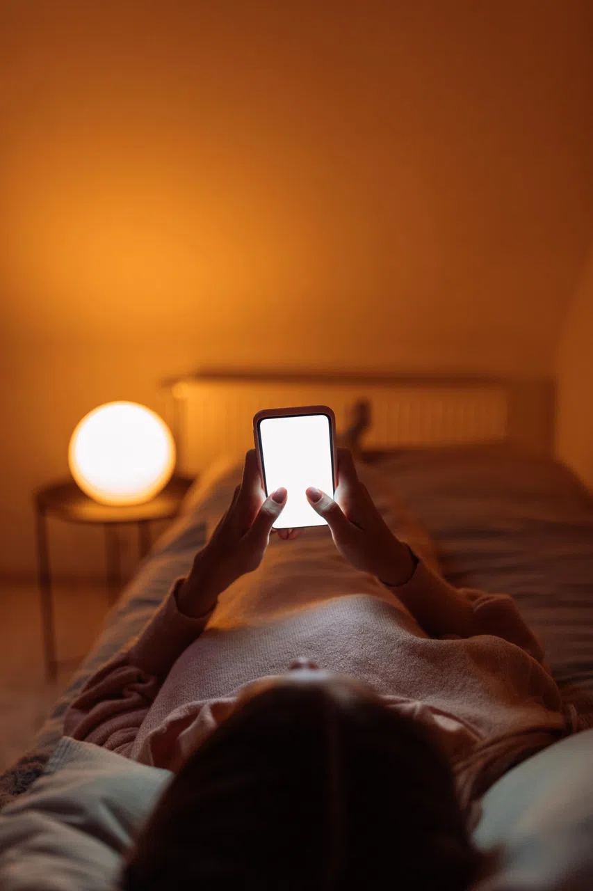 熬夜症患者因沉迷电子产品和网络世界，不惜牺牲睡眠时间。（iStock图片）