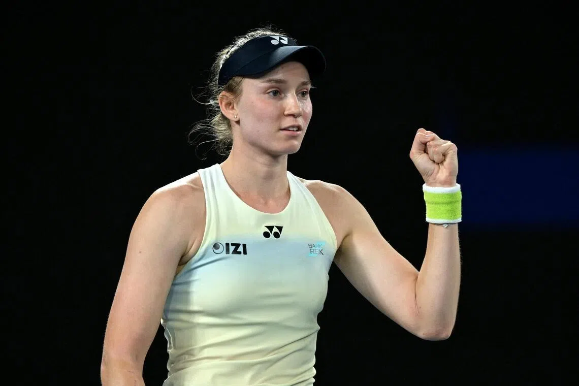 伊莲娜职业生涯第二次打入澳网女单决赛。（路透社）