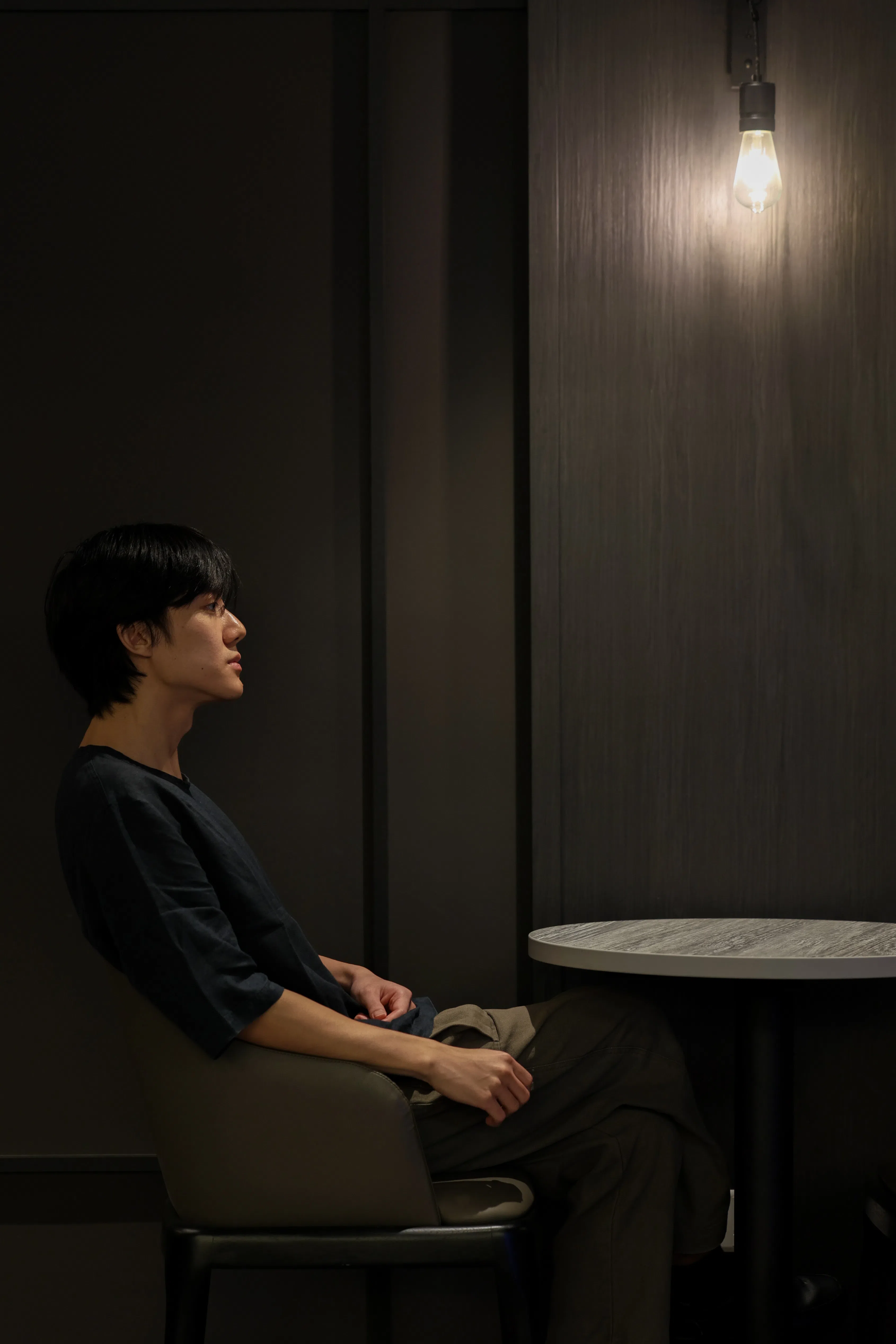 何坚良（Kin）完全看不懂音符，却“看得见”音乐，是独特的音乐才子。（卓祾祎摄）