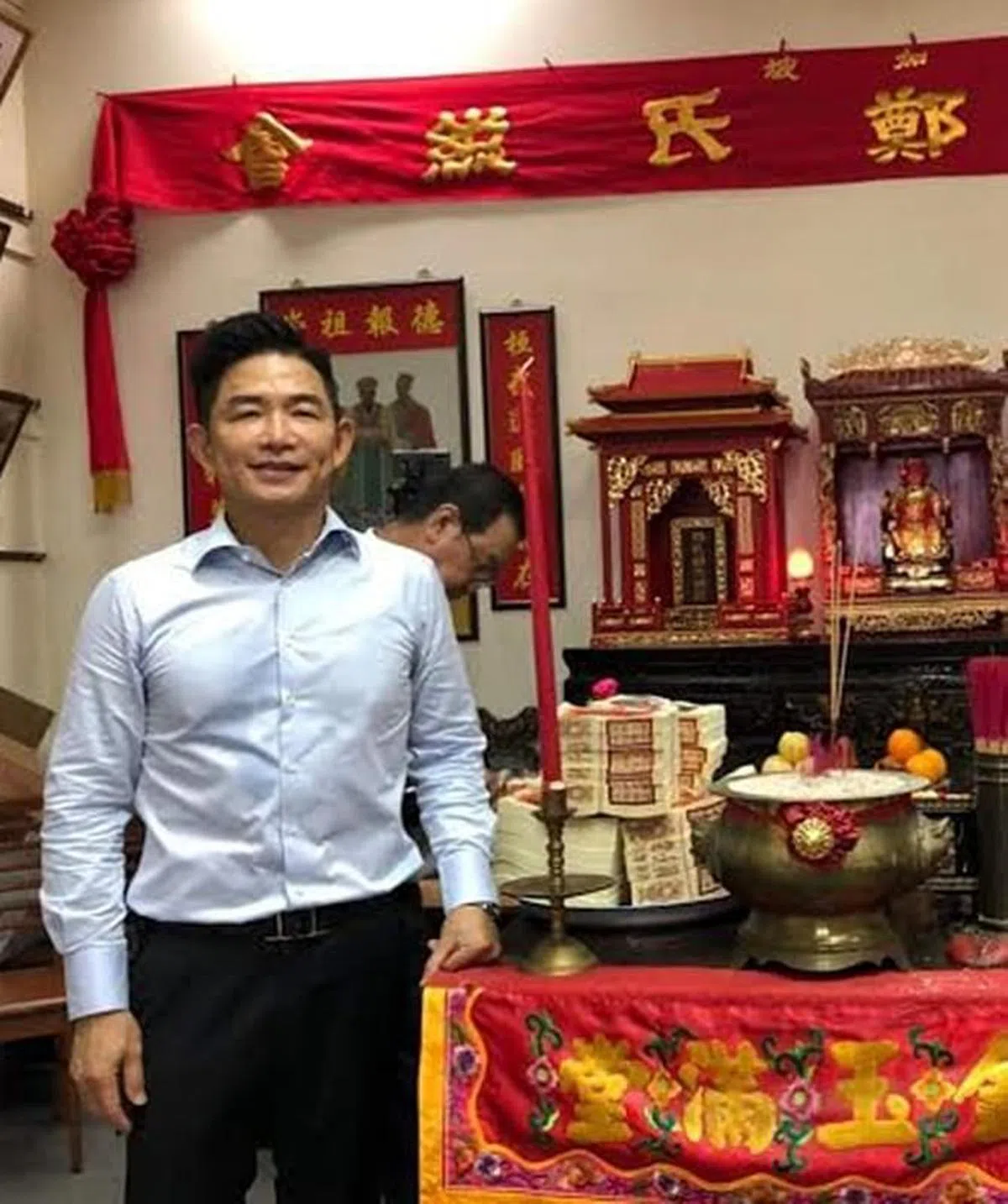 除了是永春会馆的副会长，郑耀楗也担任荣阳堂郑氏总会会长多年。（图/受访者提供）