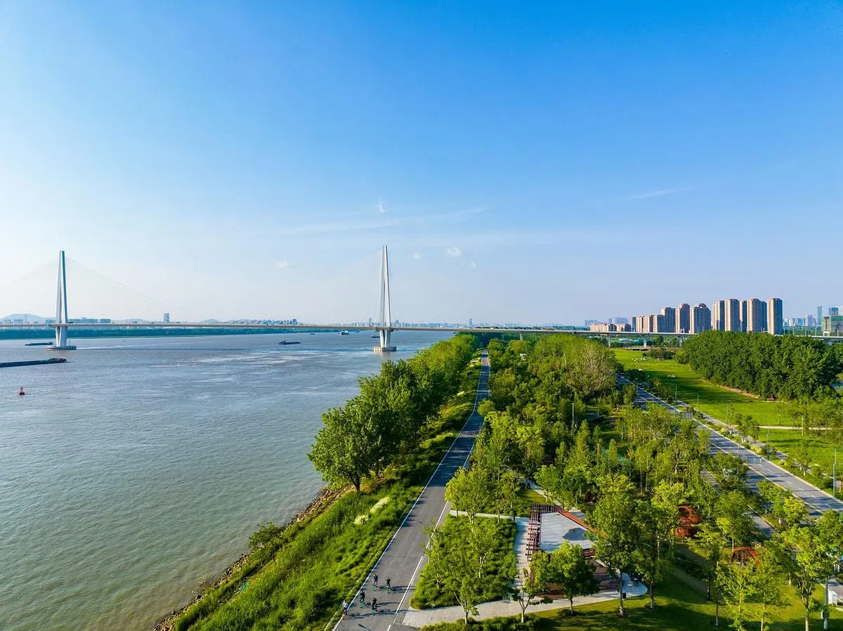 环岛五星级马拉松赛道。（吴慧摄）