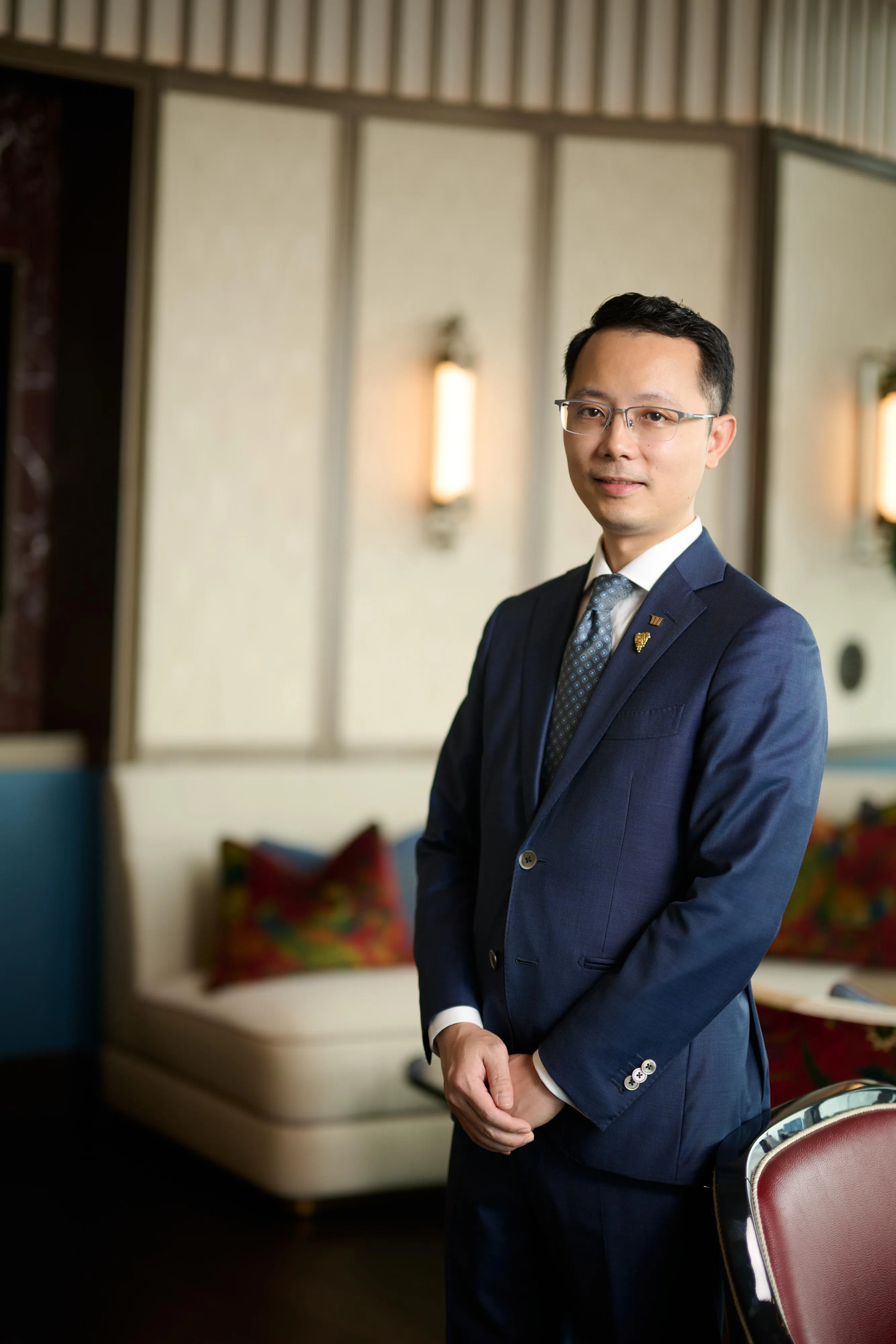 金蜓湾首席酿酒师杨超彬。（金蜓湾提供）