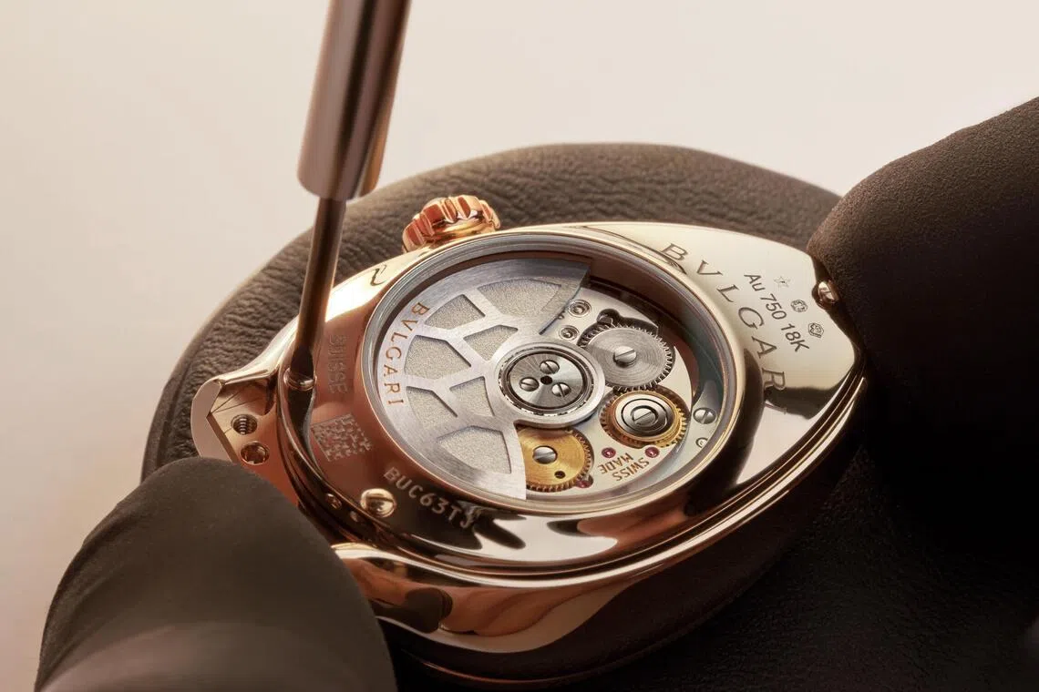 宝格丽Seduttori Automatic腕表装载Lady Solotempo自制机芯。（宝格丽提供）