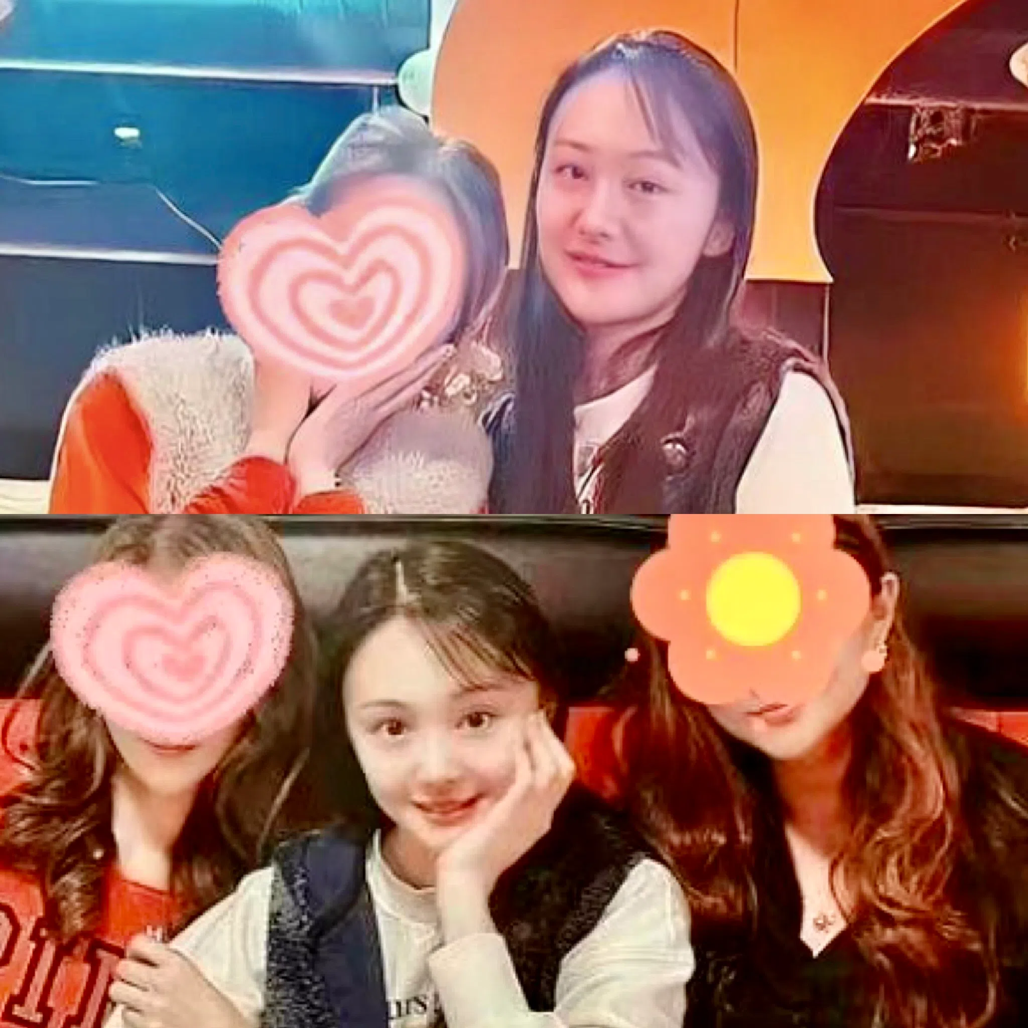 有网民5月晒出郑爽的近照（上图），只见图片里的郑爽身材圆润、头发稀疏，看起来十分憔悴，不过有网民认为是有人恶意修图，并出示另一张郑爽疑似同一天拍摄的照片（下图）。（互联网）