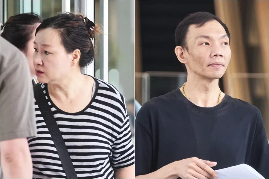 左图：被告黄淑华。右图：被告王庆华。（海峡时报）