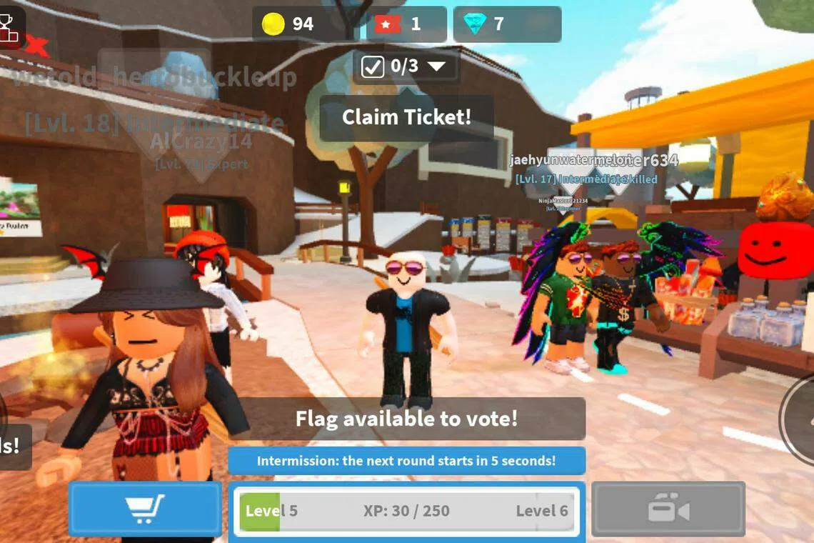 根据业绩报告，Roblox去年第四季度的DAUs有7150万户，比去年同期增长22％。图为Roblox旗下的一款游戏，Deathrun。（档案照片）