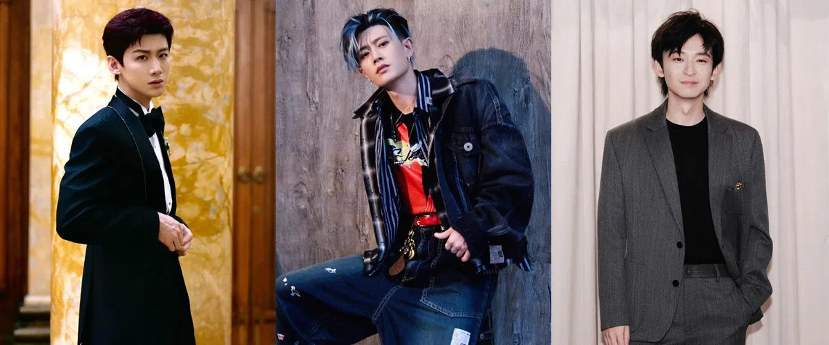 有传白敬亭（左起）、任嘉伦和董子健将担任《天骄》男主角。（取自艺人工作室微博）