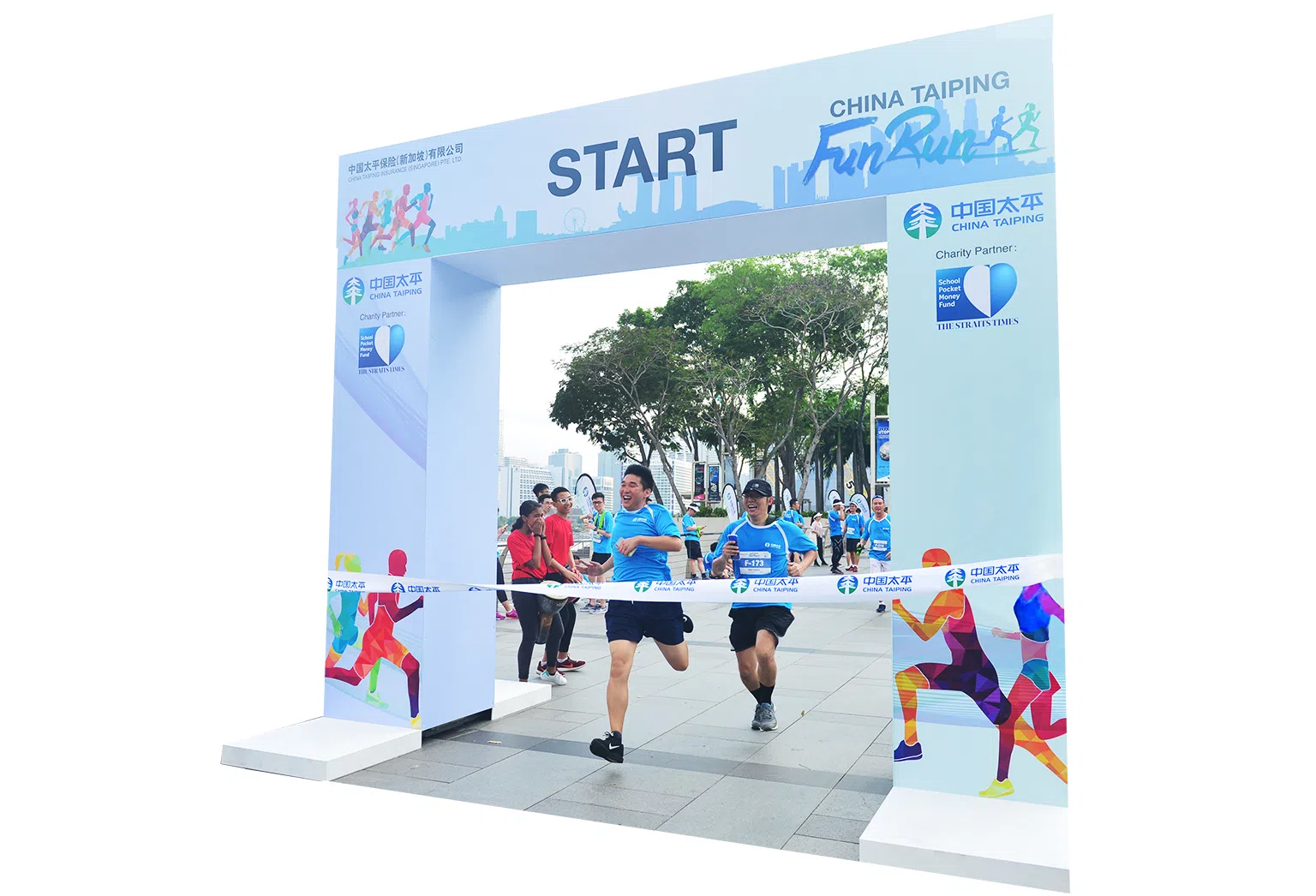 为帮助低收入家庭学童慈善募集捐款，太平新加坡连续两年主办了中国太平健康跑。（图/中国太平提供）