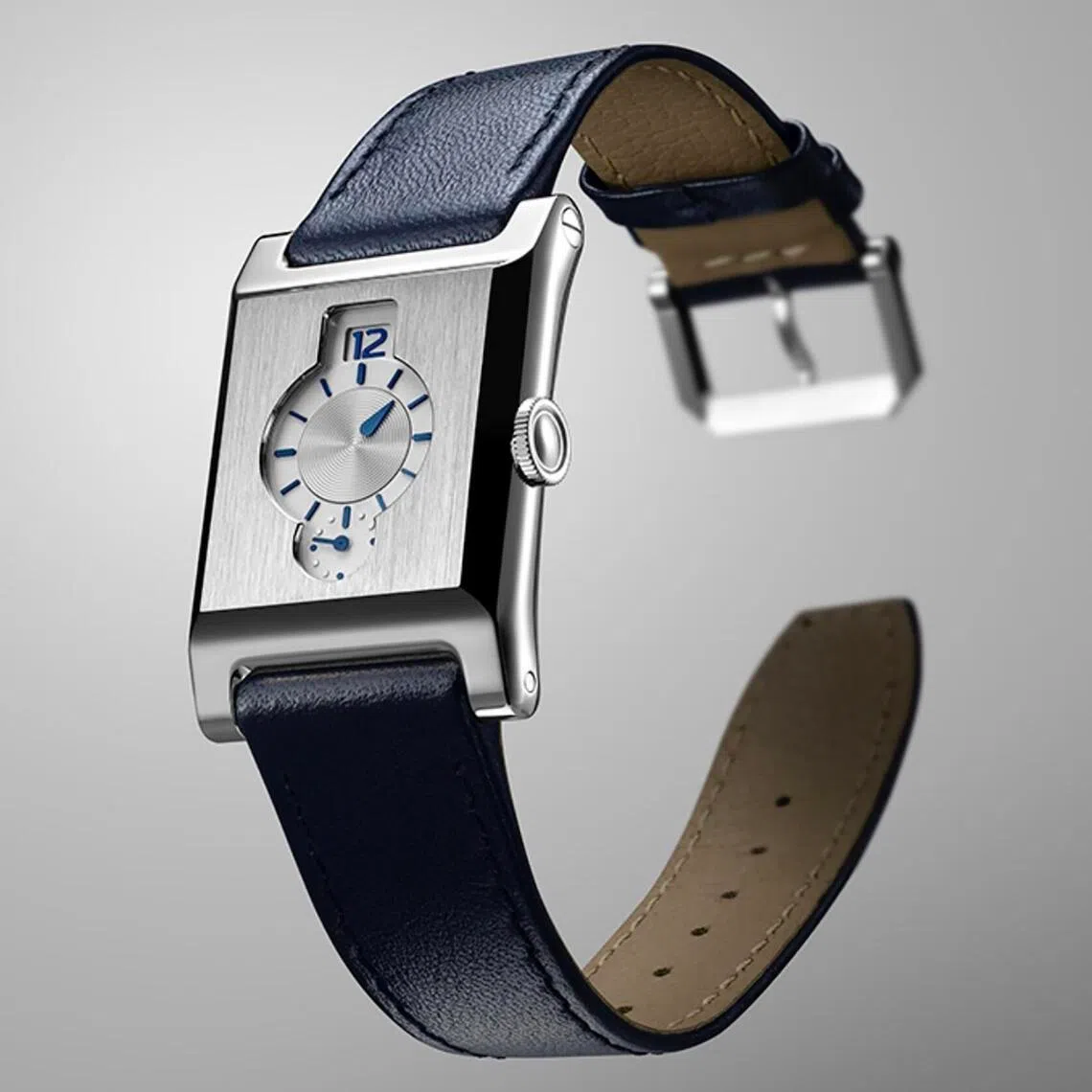 早在1928年，Niton已推出结合跳时与分钟转盘的显示结构。（Niton提供）