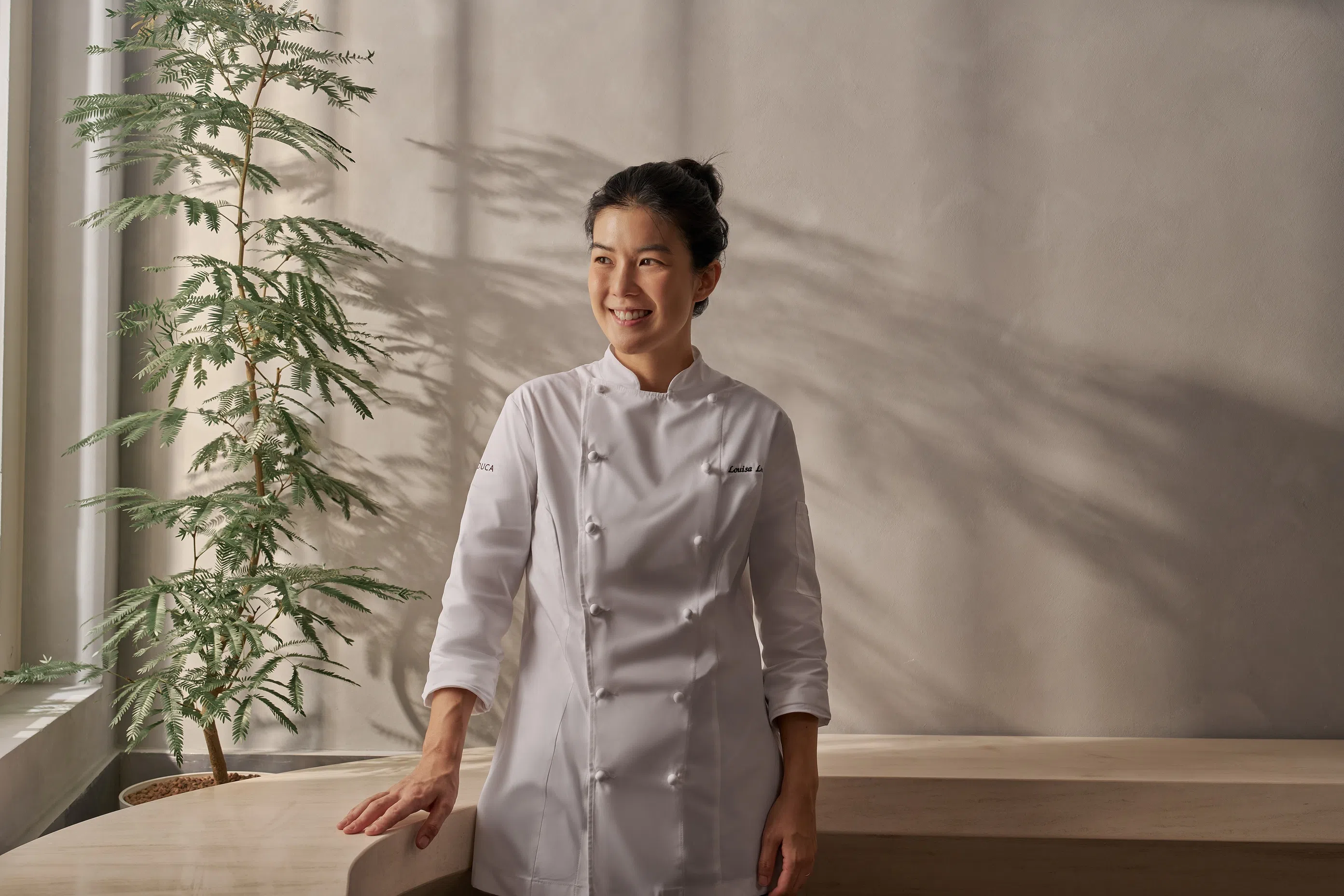 拥有精致餐饮经验的林宛铮，以亚洲视角诠释法式甜点。（受访者提供）