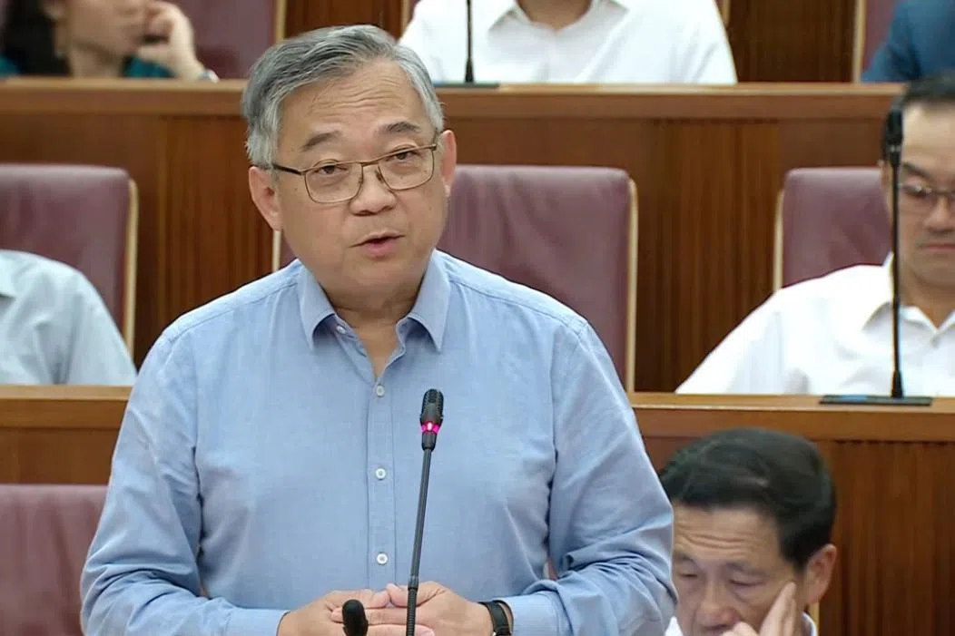 副总理兼贸工部长颜金勇，星期一在国会参加政府施政方针辩论时，阐述我国如何规划新经济发展路径。（gov.sg视频截图）