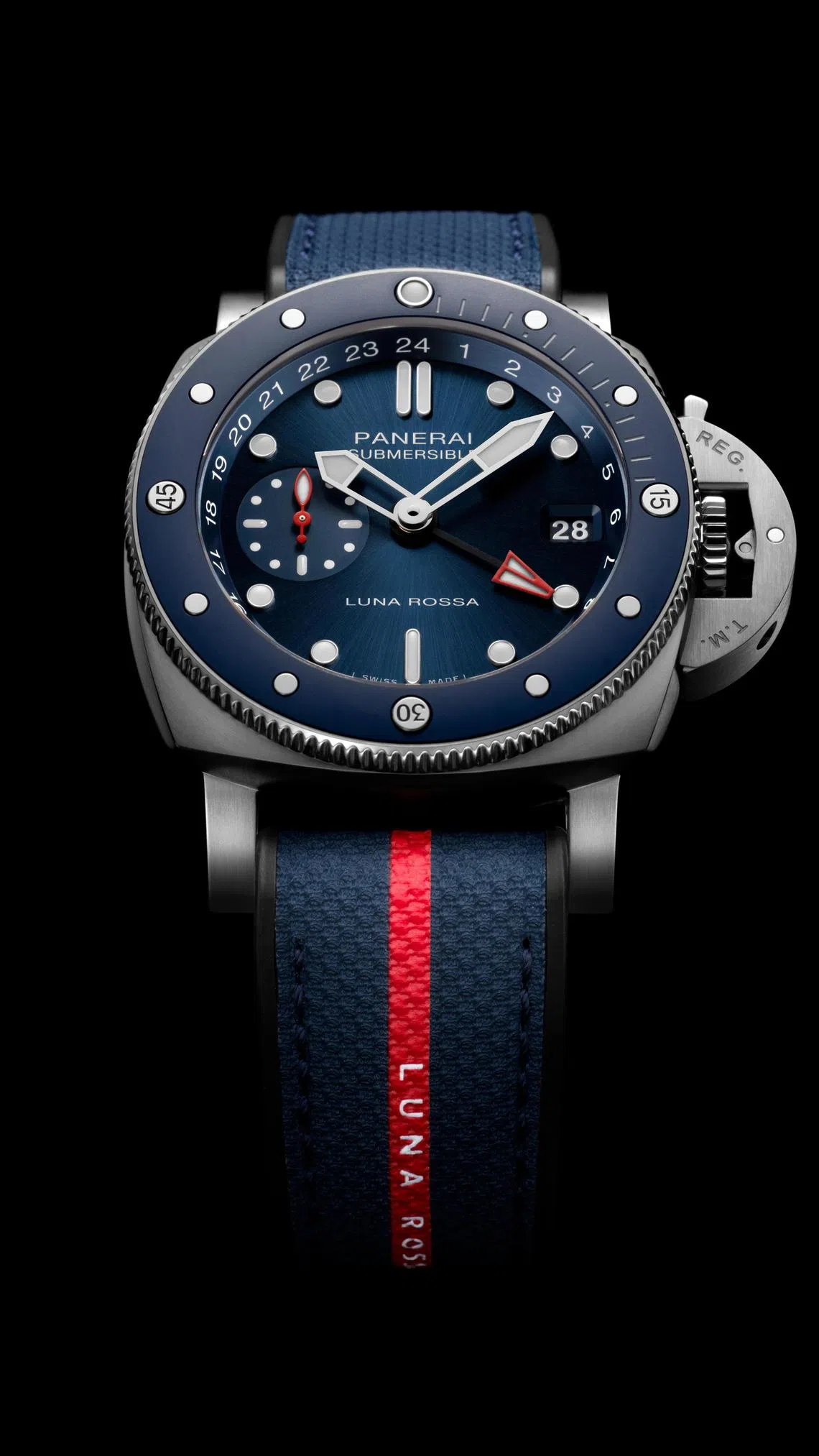 沛纳海在PAM01507上首次采用Super-LumiNova X2夜光涂层，亮度比上一代夜光涂层高出10%。（沛纳海提供）