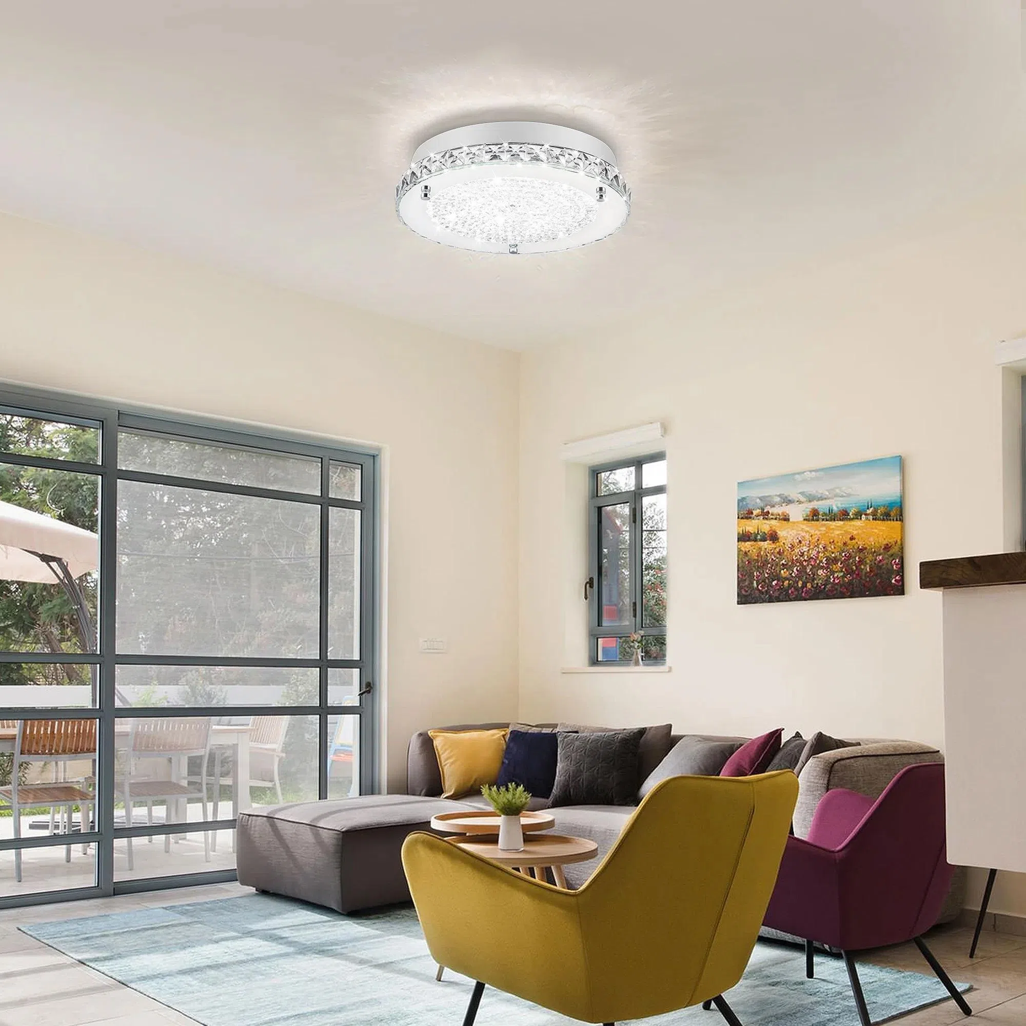 Lzawvm嵌入式吊灯配置可调光LED光源，为空间营造更好的氛围。（商家提供）