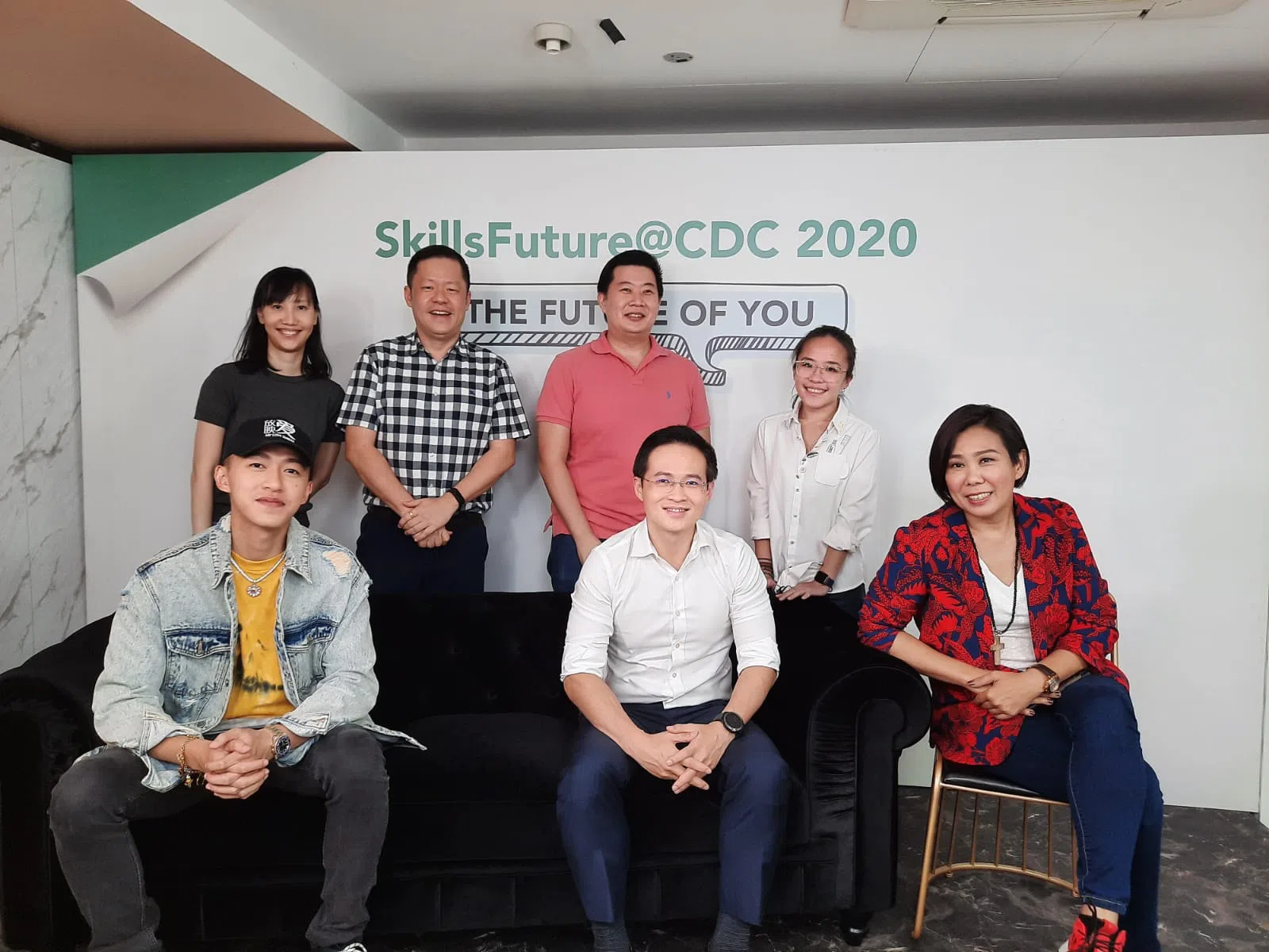 洪爱玲（右一）是西南社理会“技能创前程”（Skills Future）委员，不时也会邀请其他社理会成员参与活动，互相交流。（受访者提供）（受访者提供）