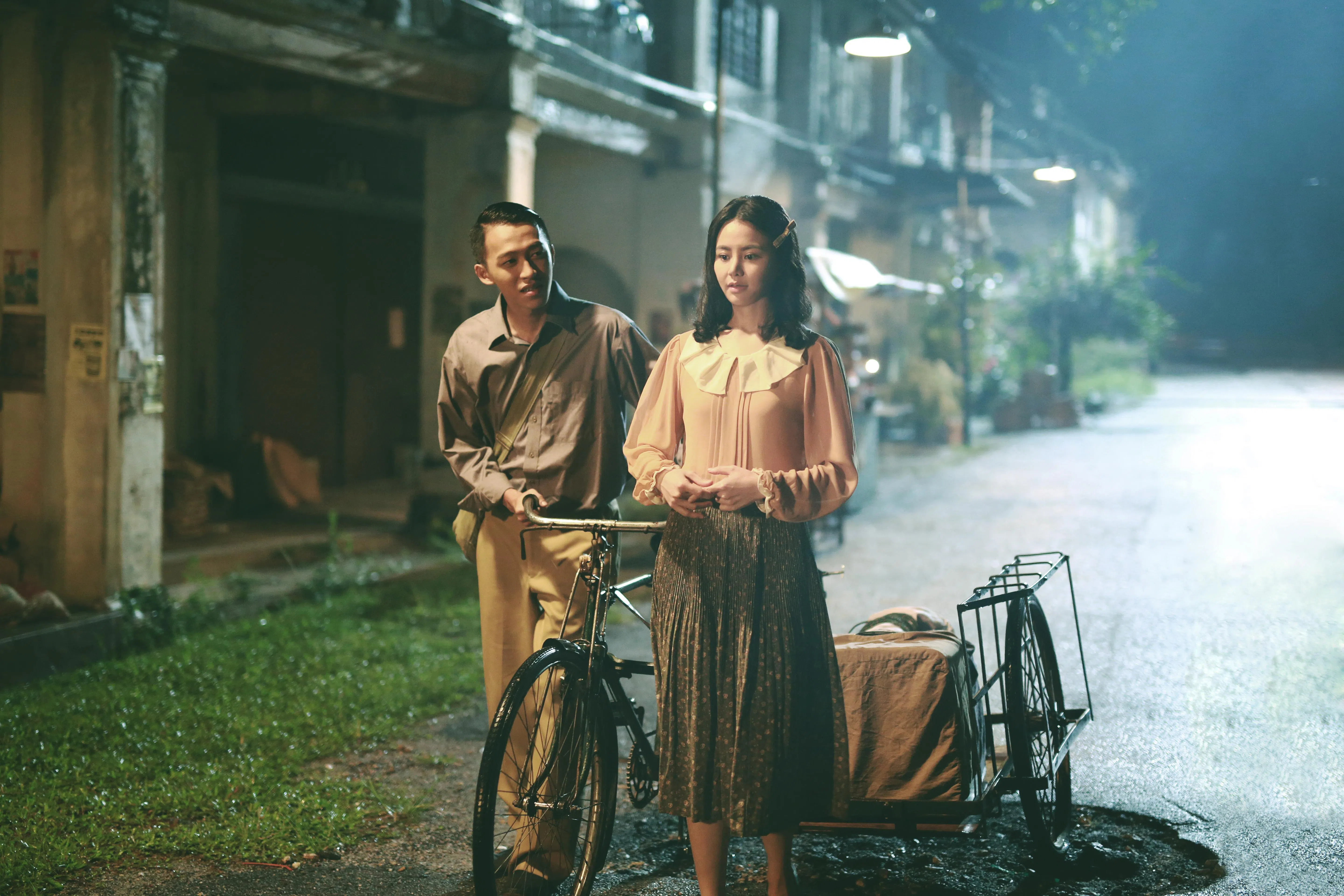 走怀旧风格的《放映·爱》由张智扬和黄馨慧主演。（档案照片）