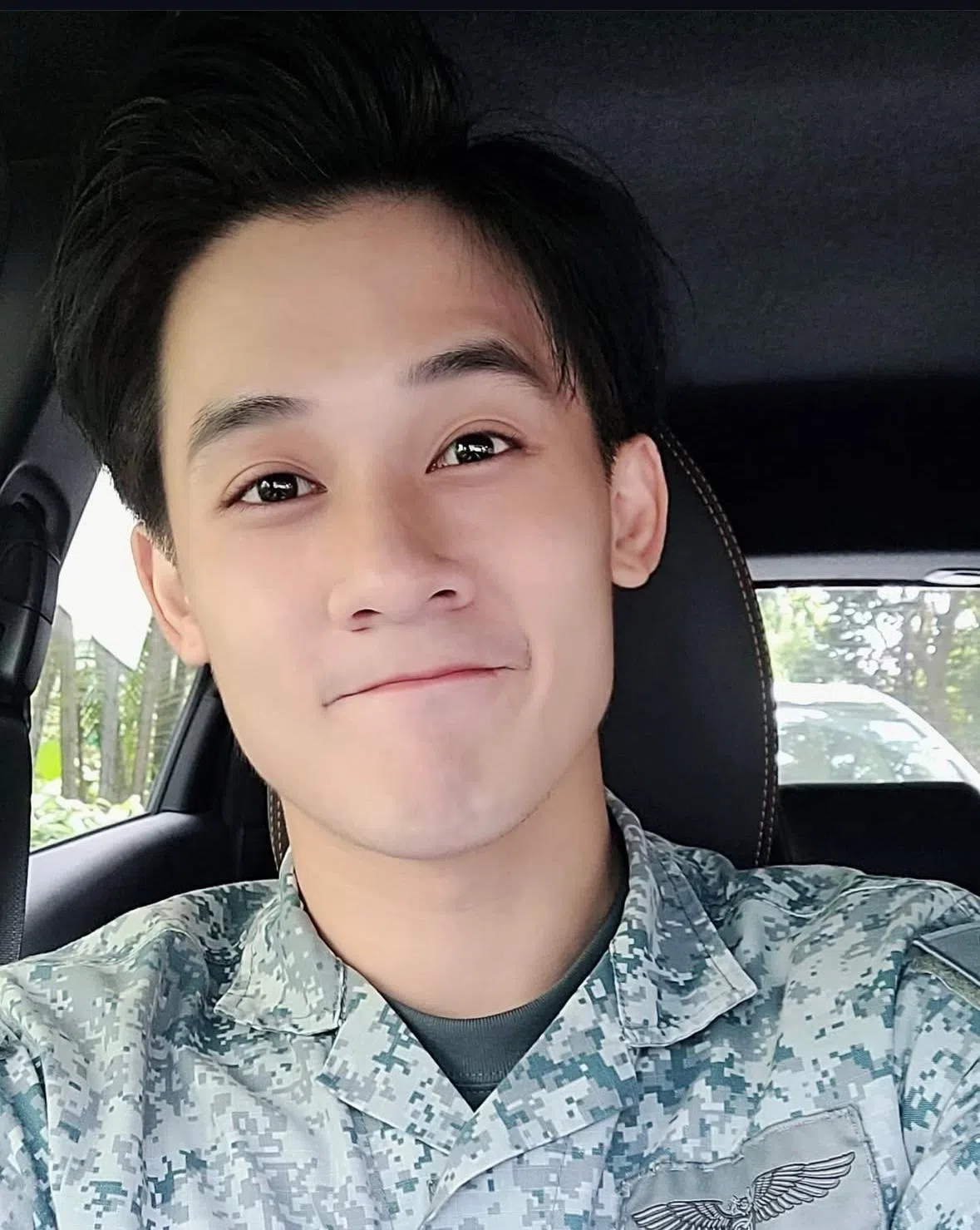 许瑞奇当时给自己几年时间，在演艺圈闯不出名堂就去当全职军人。（许瑞奇提供）