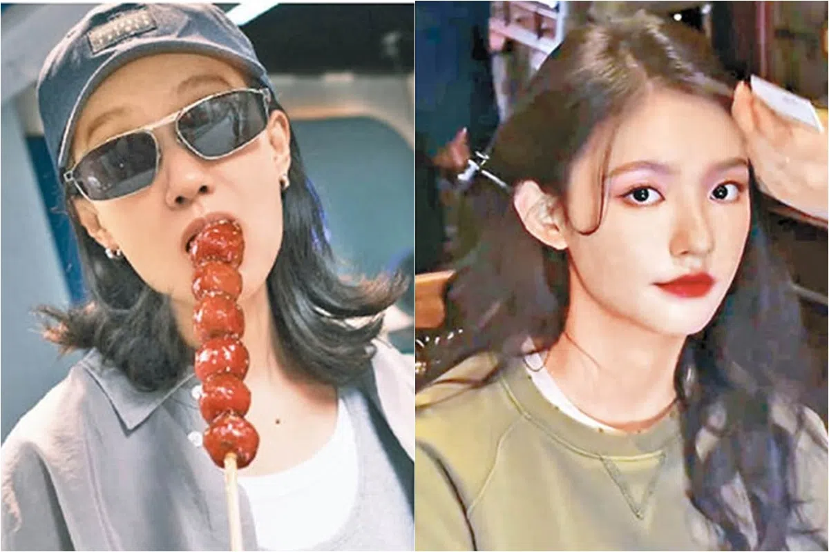 张小斐（左）趁开工前四出游玩，林允（右）近日分享开工照，似乎已投入拍摄。（互联网）