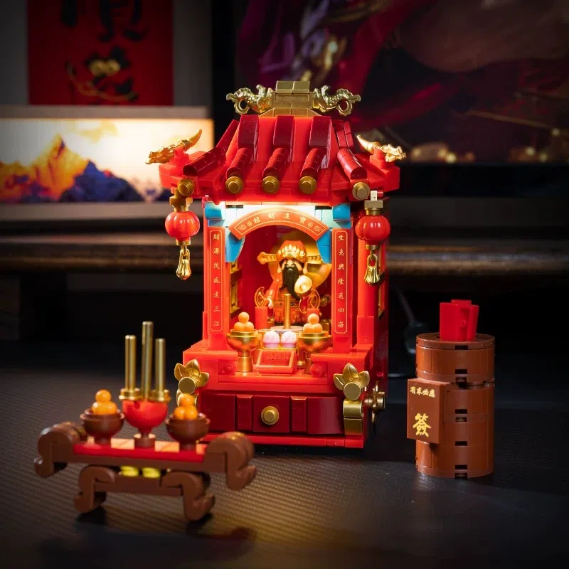 可爱讨喜的财神爷神龛让世人与神更亲近。（取自淘宝）