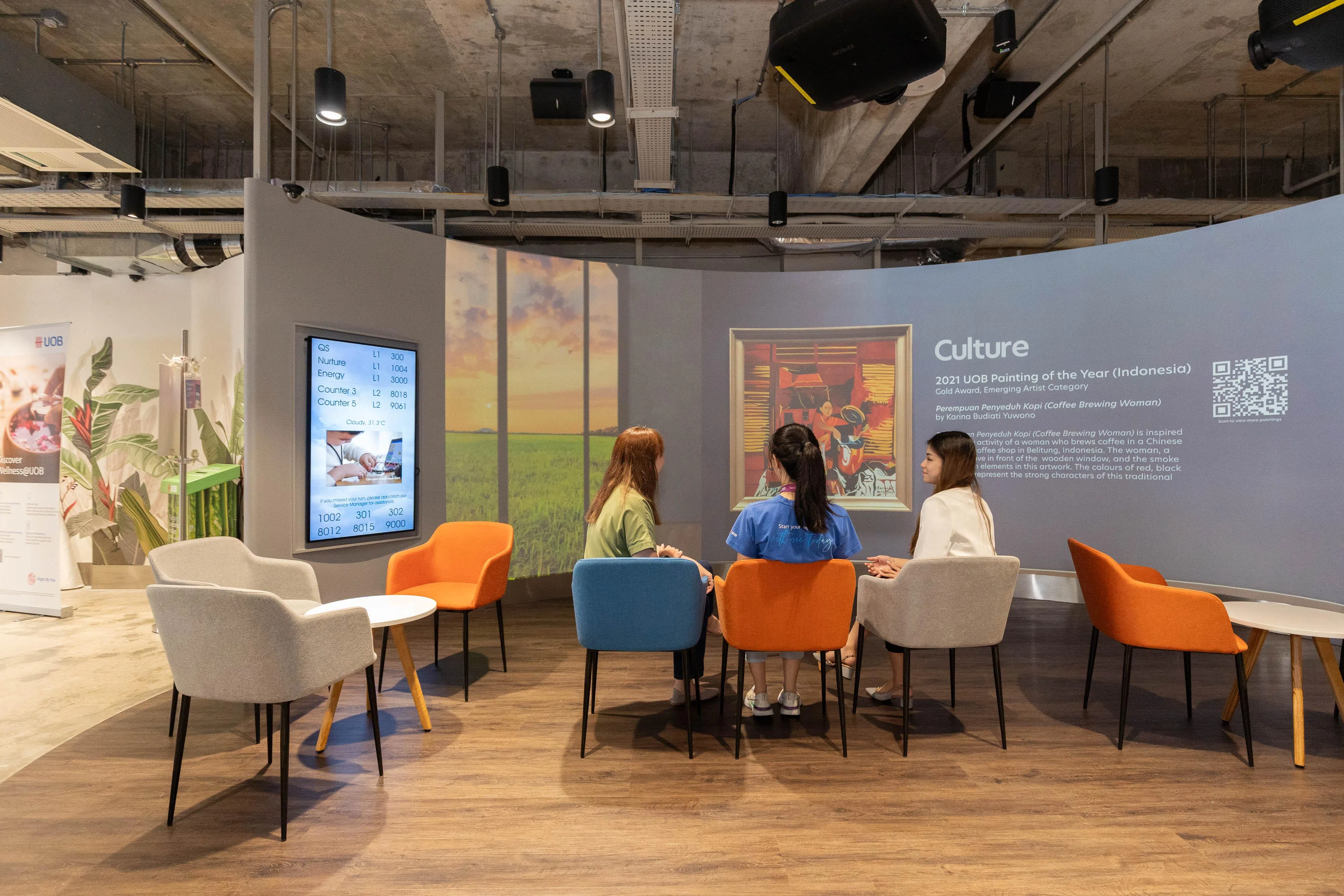 大华银行去年7月推出Wellness@UOB活动，首个在这项举措下推出的分行是图中重新整装后的武吉知马上段分行。（特约张荣摄）