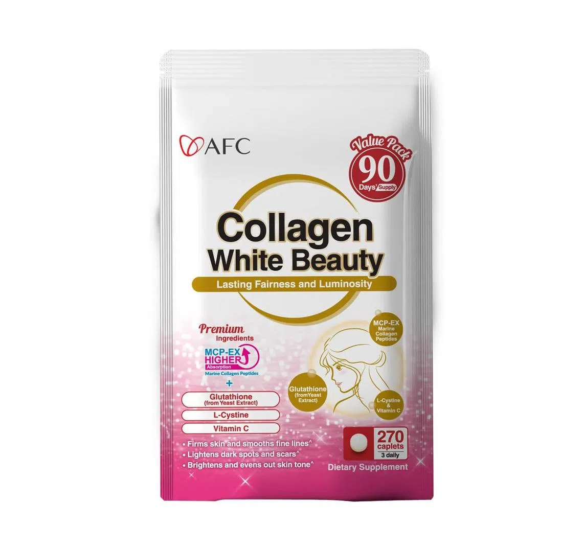 AFC Japan Collagen White Beauty with Marine Collagen Peptide, Glutathione, & L-Cystine胶原蛋白补充剂（Watsons提供）