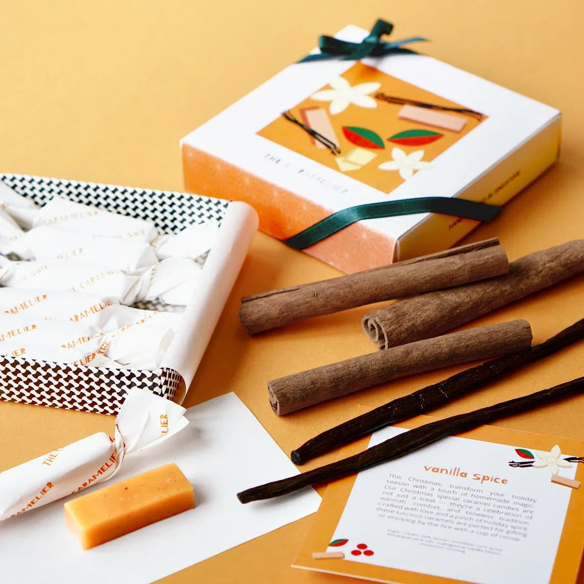 限量口味的手工软焦糖以马达加斯加香草，和多种香料营造佳节气氛。                         （品牌提供）
