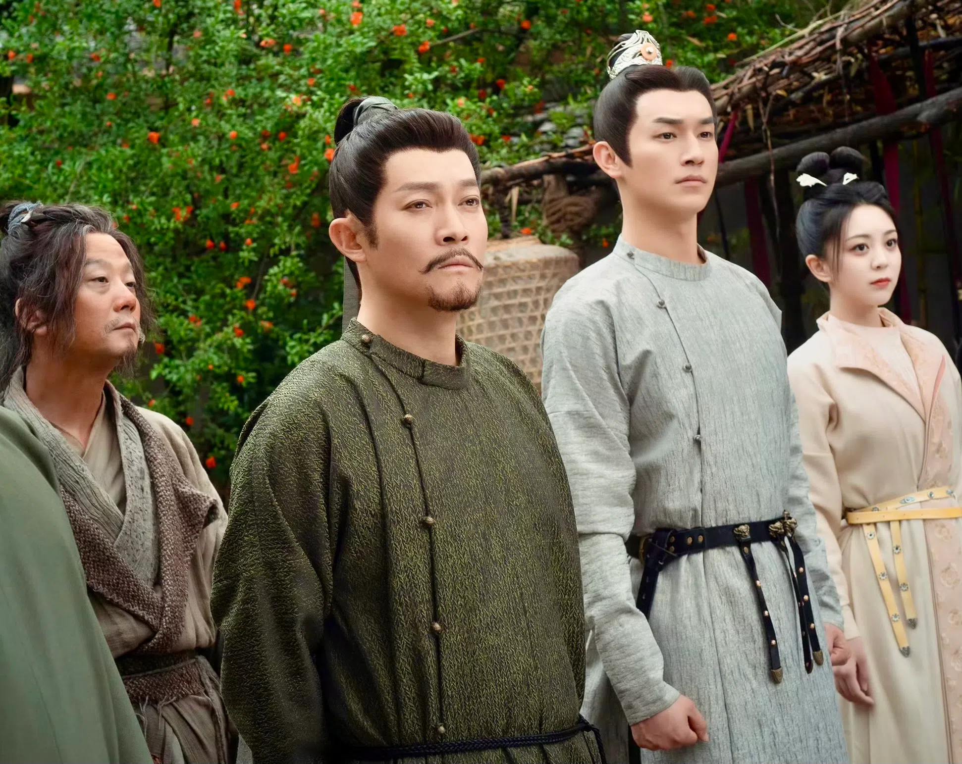 《唐朝诡事录之西行》由陈创（左起）、杨志刚、杨旭文和郜思雯原班人马演出。（取自剧集微博）