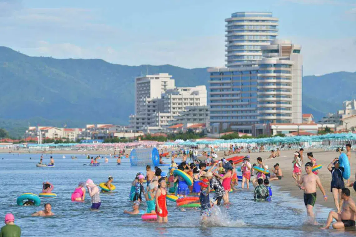 葛麻海岸旅游区开业后，先接待国内游客，但未来是否开放给更广大的外国游客仍是未知数。（档案照片）