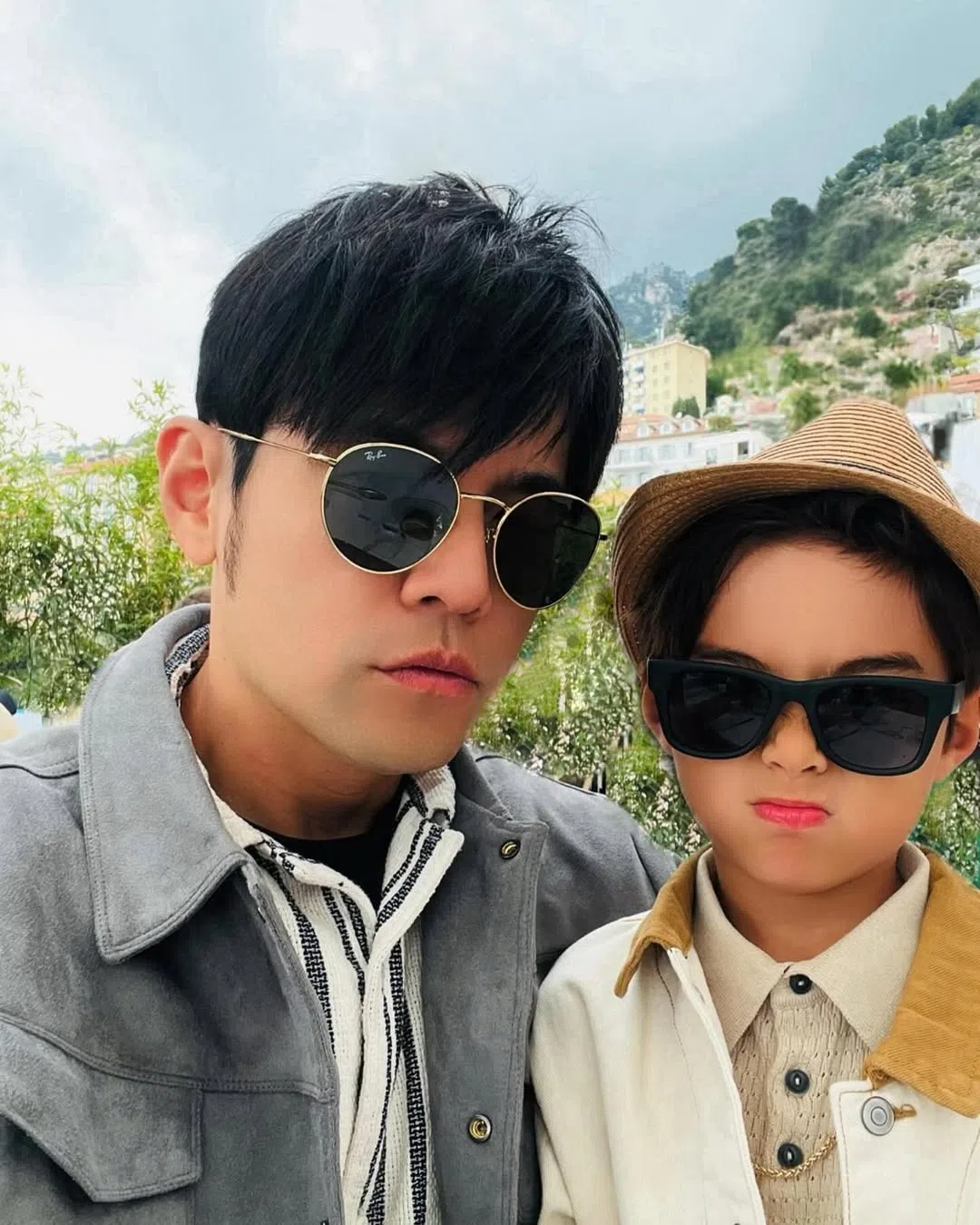 周杰伦和昆凌婚后育有三名子女，图为周杰伦与儿子Romeo的合照。（取自周杰伦IG）