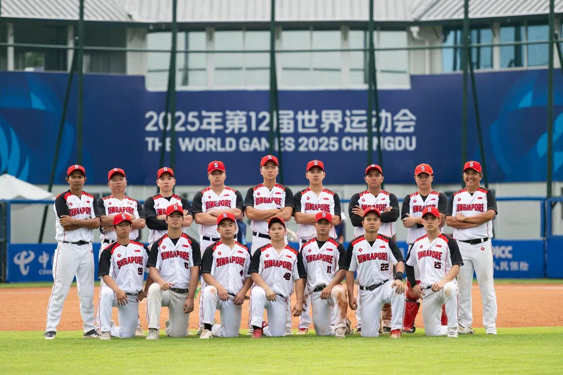 我国垒球男队非常珍视这次世运会的参赛机会，也放眼在年底东运会拿出优异表现。（林靖翔提供）