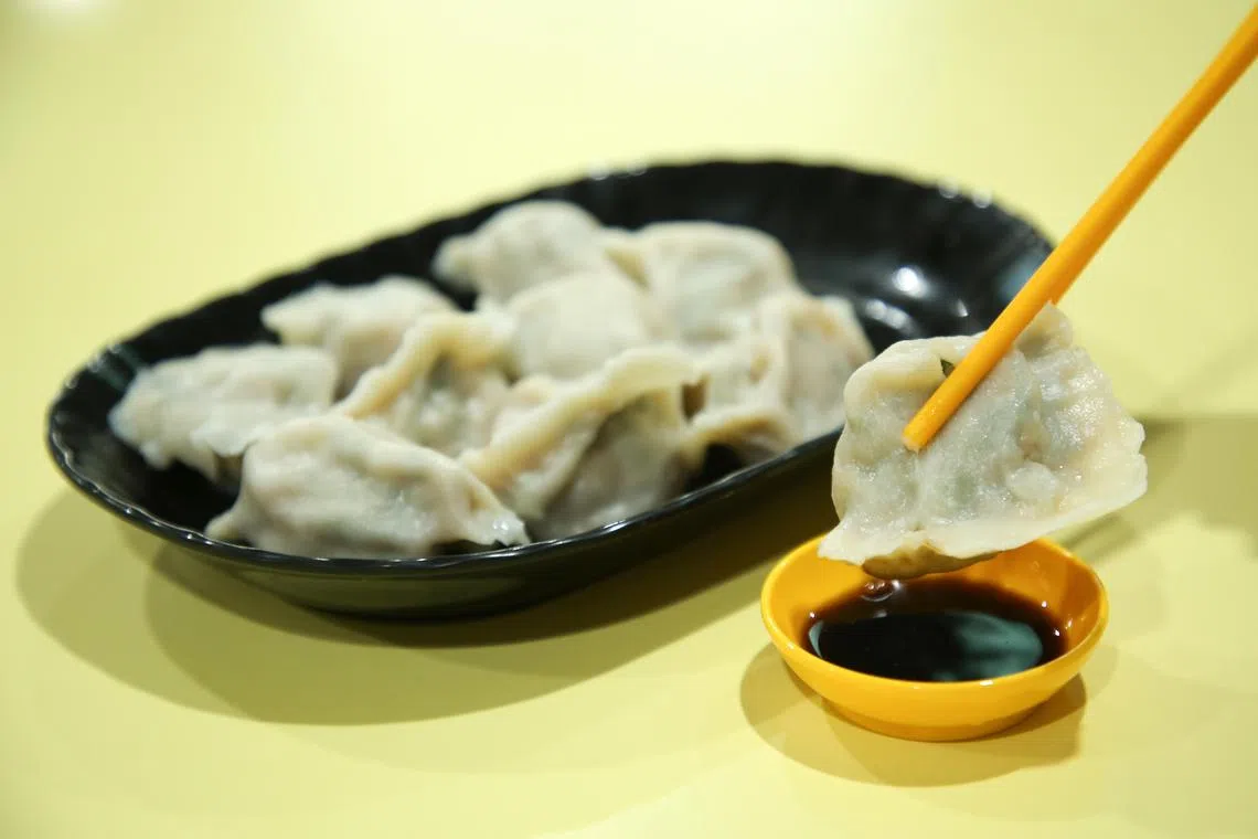 东记拉面小笼包的招牌山东水饺。（李姿仪摄）