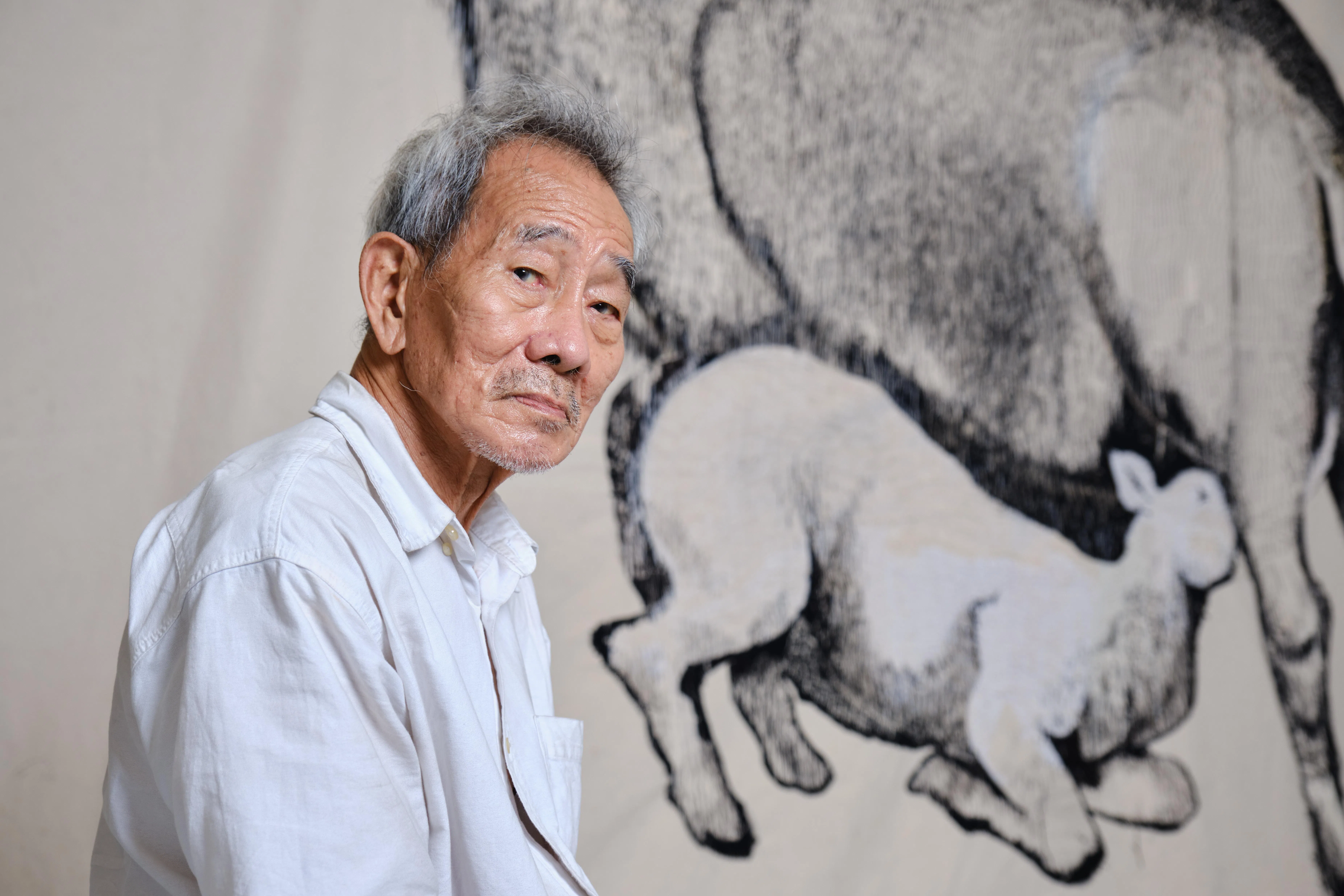 艺术家唐大雾将为展览“我们的孩子”进行行为艺术表演。（Art Outreach Singapore提供）