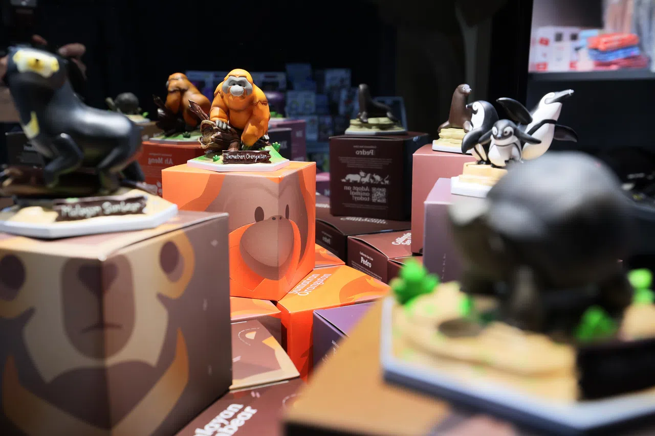 XM工作室与万态保育集团合作，设计了六款动物模型，诉说保育故事。（龙国雄摄）