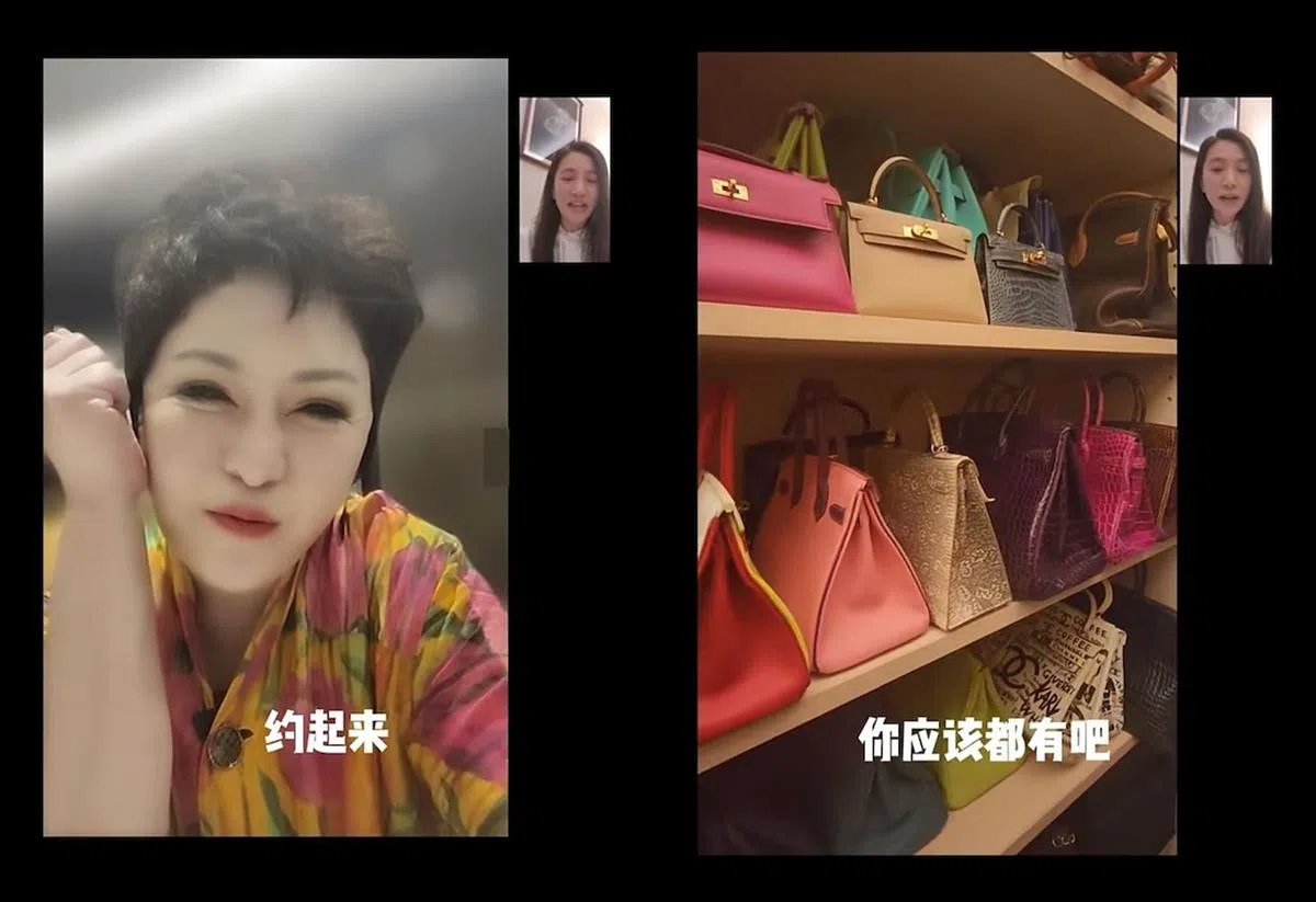 向太在社媒晒出与袁咏仪的视频通话。（互联网）