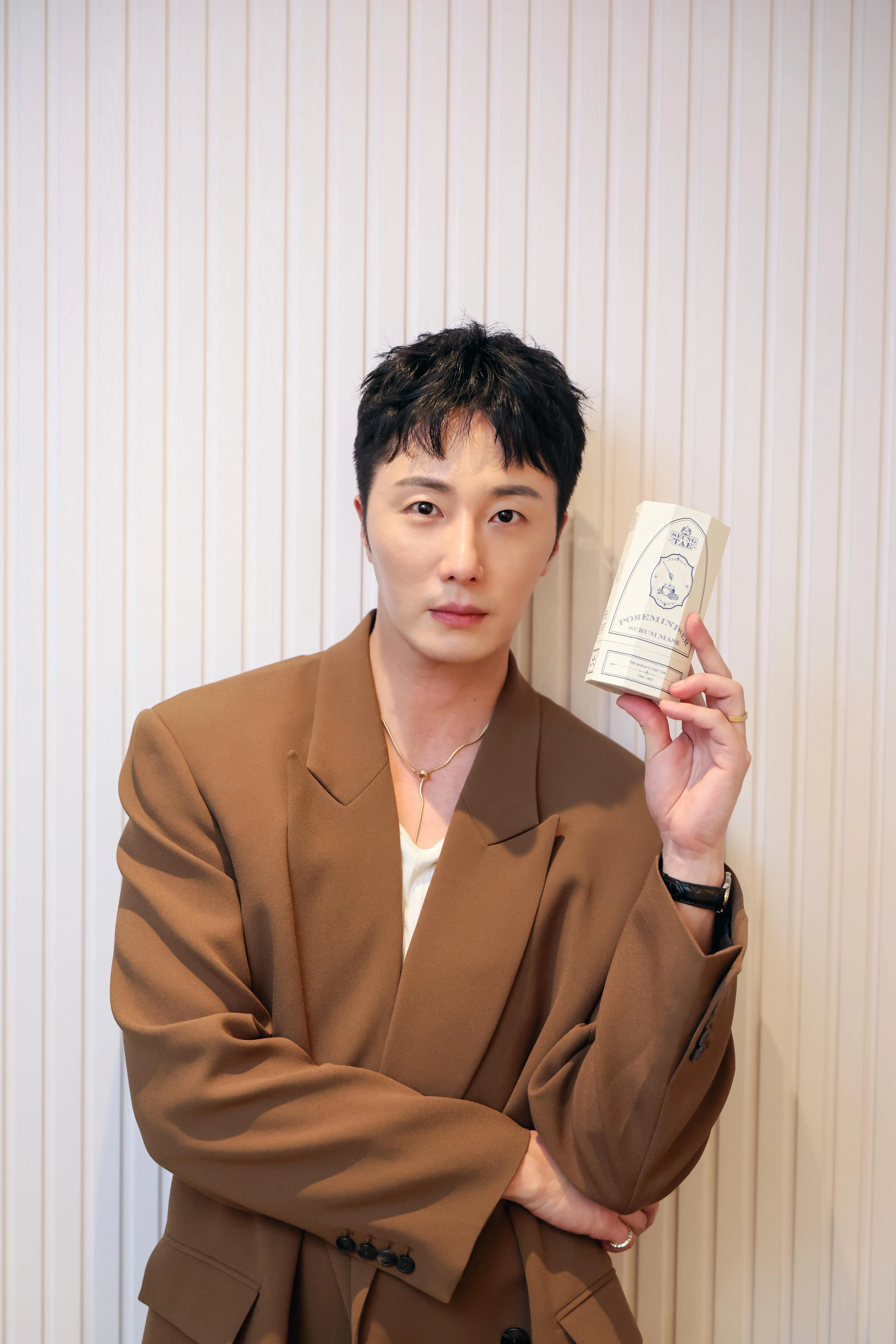 丁一宇分享护肤秘诀。（龙国雄摄）