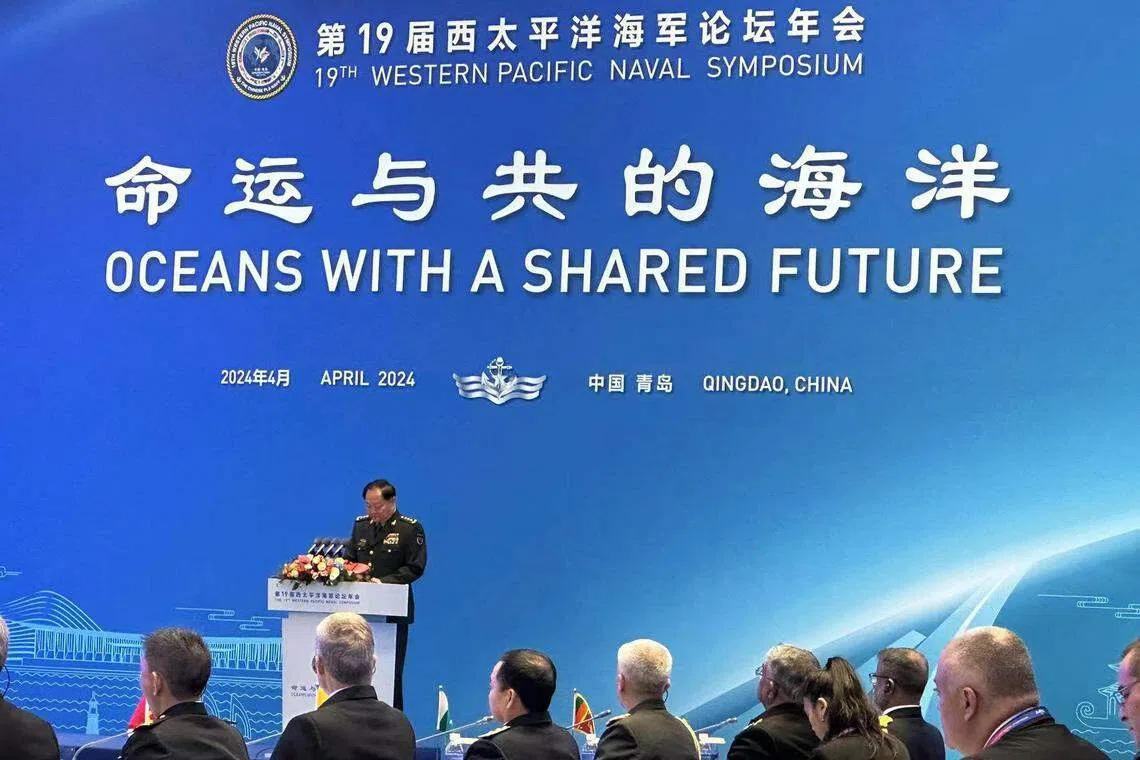 中共中央军事委员会副主席张又侠在开幕式上致辞。（林煇智摄）