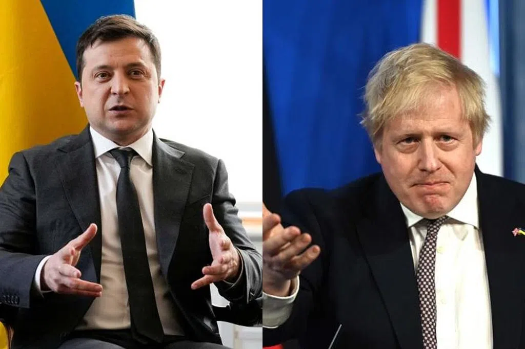 泽连斯基在基辅与约翰逊会晤