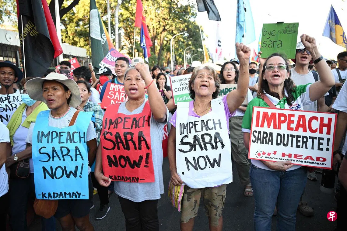 菲参议院休会副总统莎拉弹劾案料中期选举后审议| 联合早报