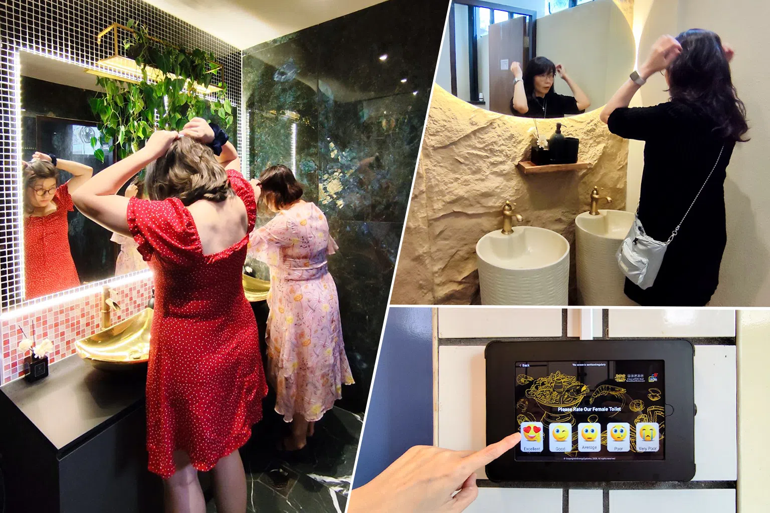 炭香菜市咖啡店每天至少清洁厕所三次，为顾客提升在咖啡店用餐和如厕的体验。（图/受访者提供）