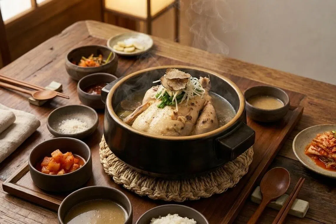 黑松露参鸡汤富有黑松露香气。（餐馆提供）