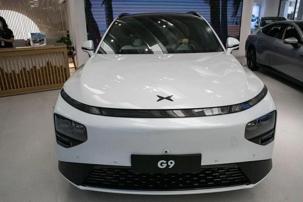 自今年8月份小鹏G9开放预订24小时后，订单量就已经突破2万2000辆。（彭博社）