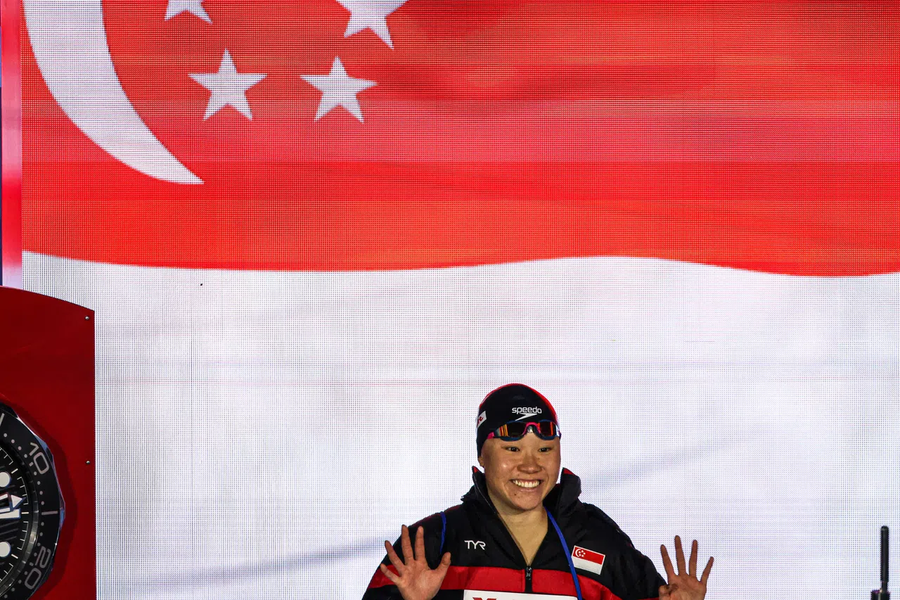 颜欣慧在本届世锦赛已打破女子400米、800米和1500米自由泳全国纪录。（关俊威摄）