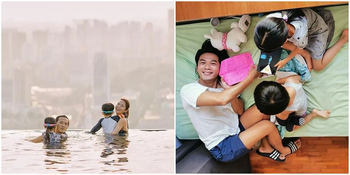 白薇秀与戚玉武“藏娃”有术，坚持不让孩子露脸。（图/IG）