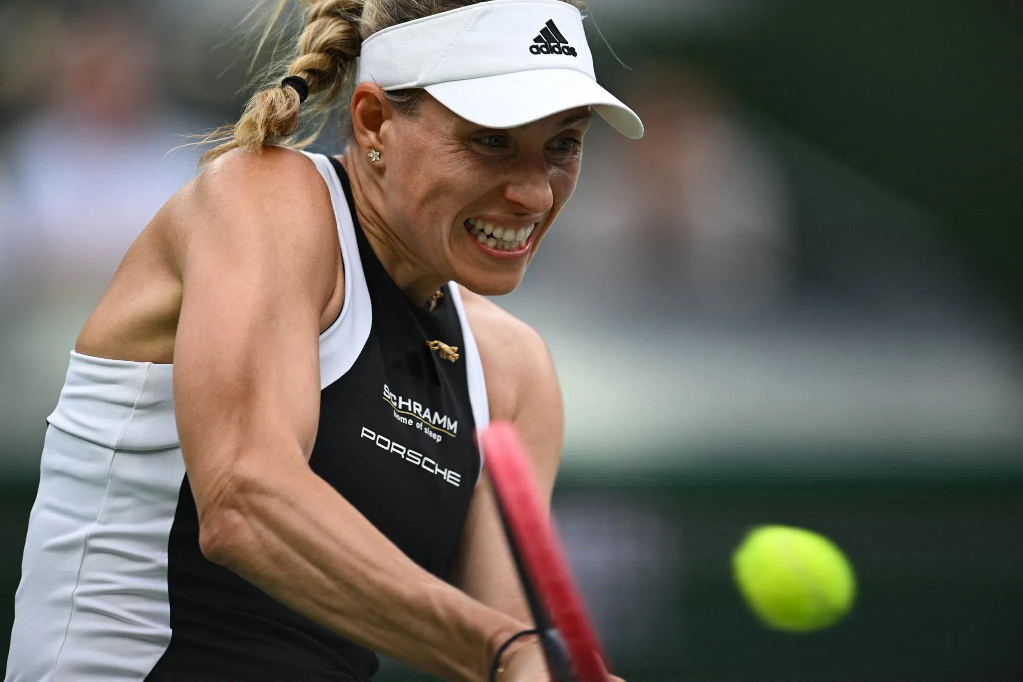 德国名将安热莉克力克多名种子球员，闯入女单16强。（路透社）