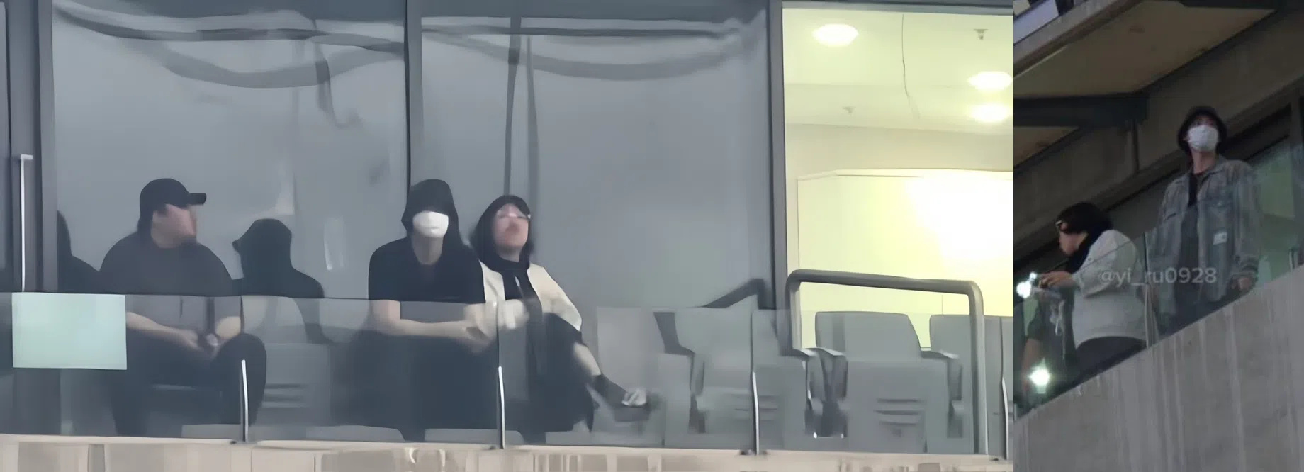 有粉丝捕捉到李钟奭现身女友IU的演唱会。（互联网）